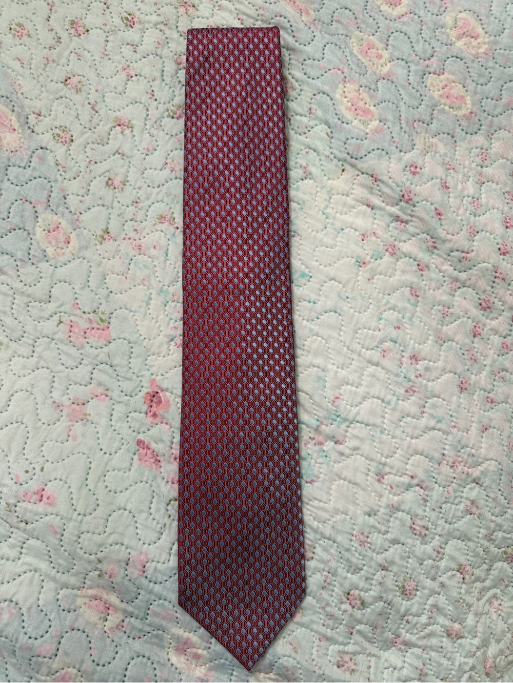 Ermenegildo Zegna 100% Silk Burgundy Tie